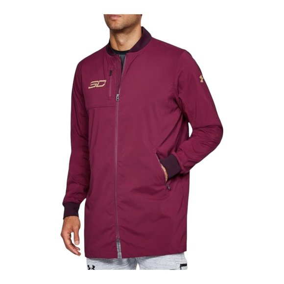 Under Armour Men's Curry Life Long Range Bomber Maroon Size 3XL NWT